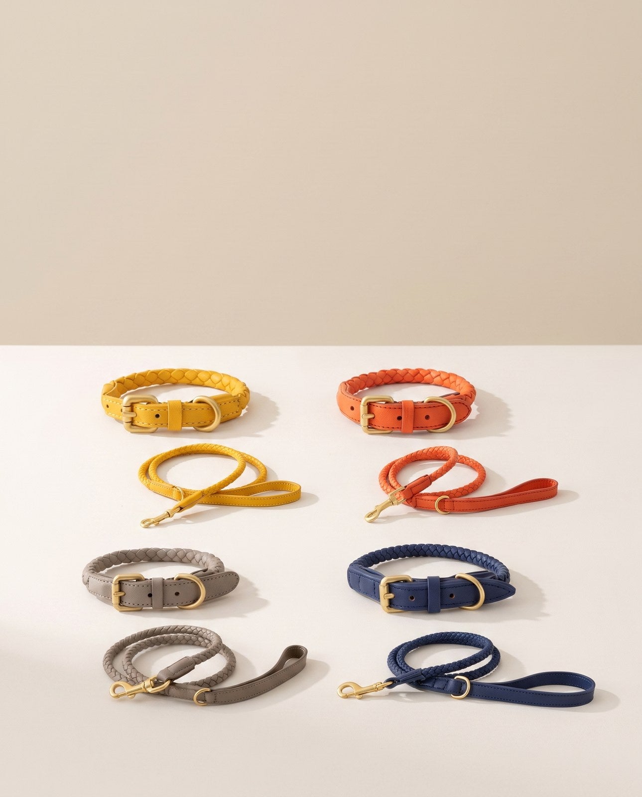 Bergen Woven Collar and Leash Set